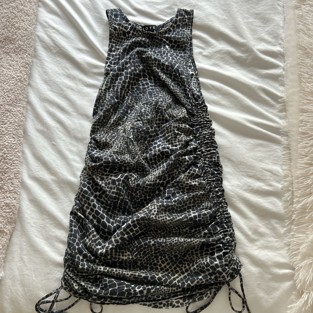 Motel Rocks Black and White Mini Dress